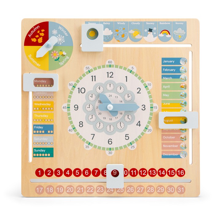 Calendar clock - English